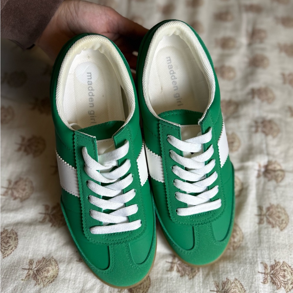 Madden Girl Emerald Sneakers with White Accent